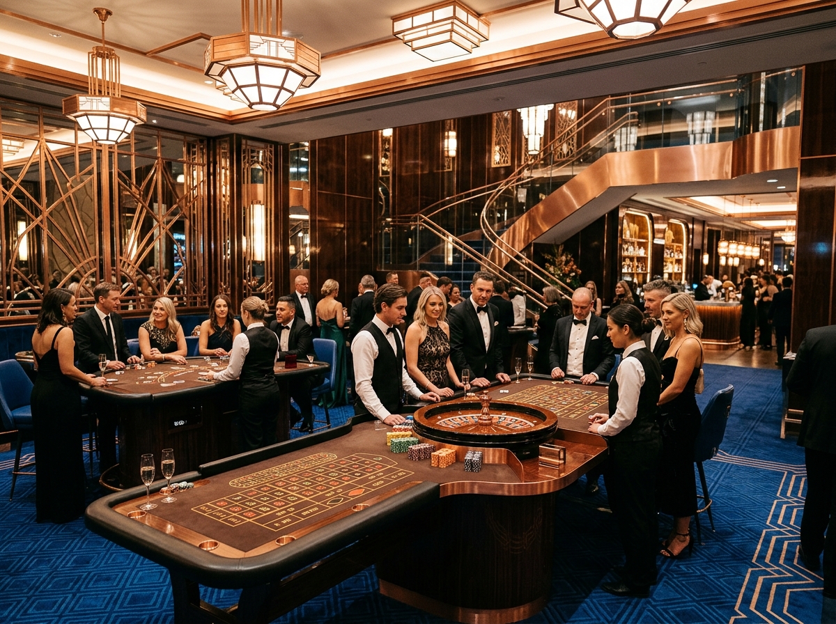Refined adults-only casino salon at Opal House