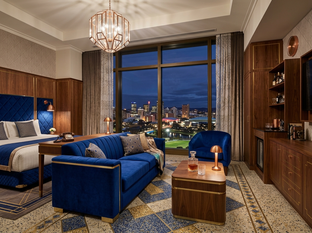 Sophisticated Opal House suite in Adelaide